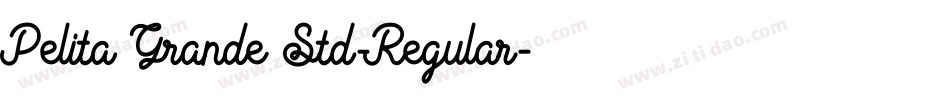 Pelita Grande Std-Regular字体转换